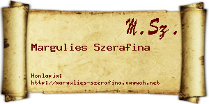 Margulies Szerafina névjegykártya